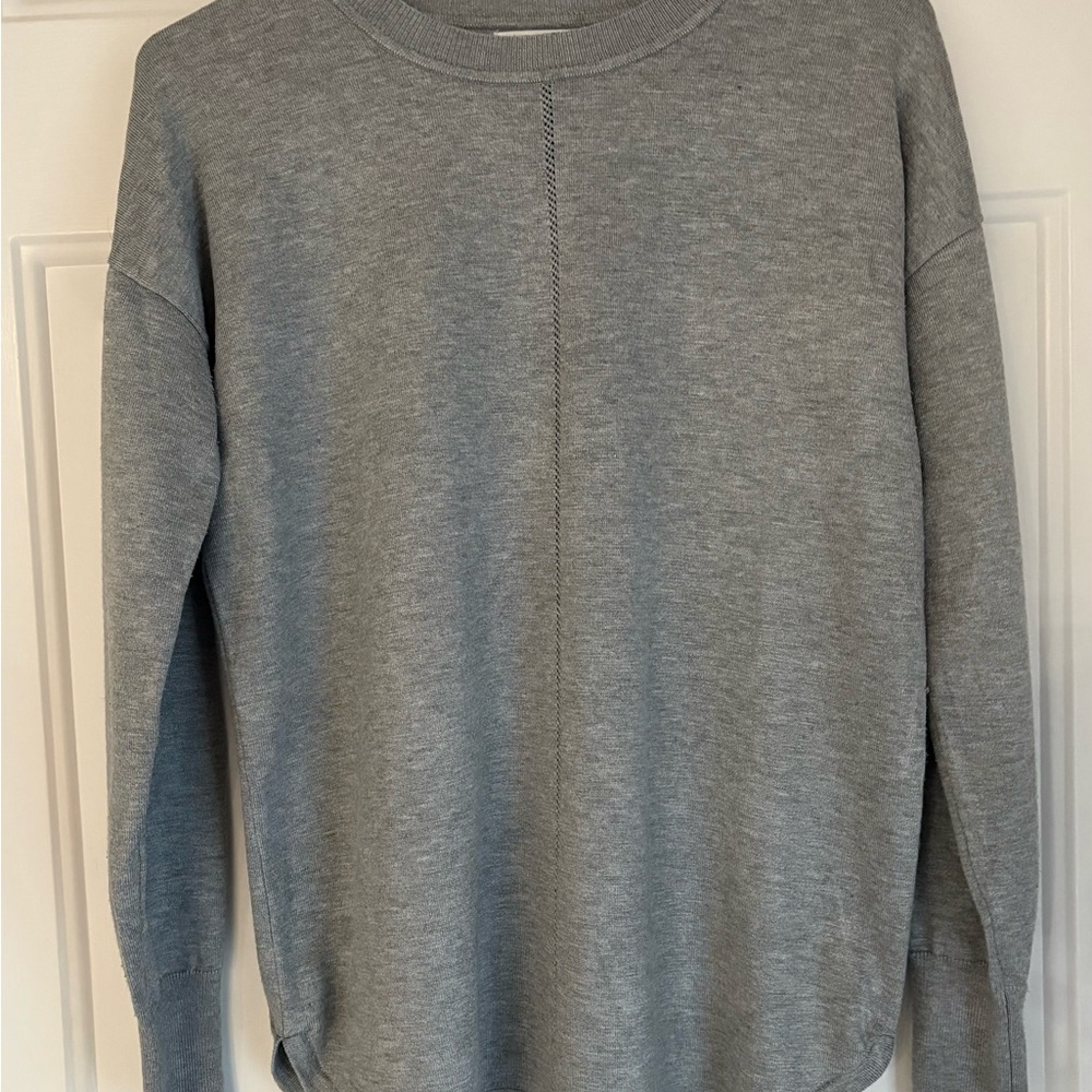 Max Studio Gray Crew Neck Sweater